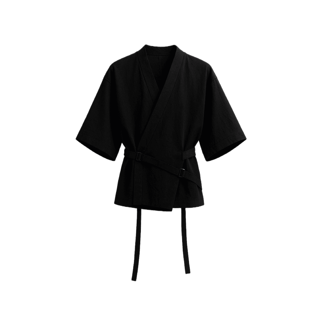 Product image of 006 Kuro Regyuraa Fitto Unisex Kimono